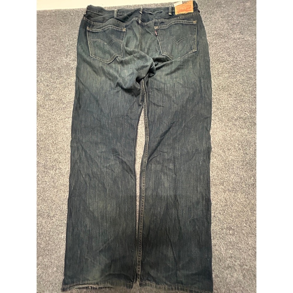 Levi's Jeans Mens Size 38x34 Blue 569 Loose Straight Fit Dark Wash Denim Flawed